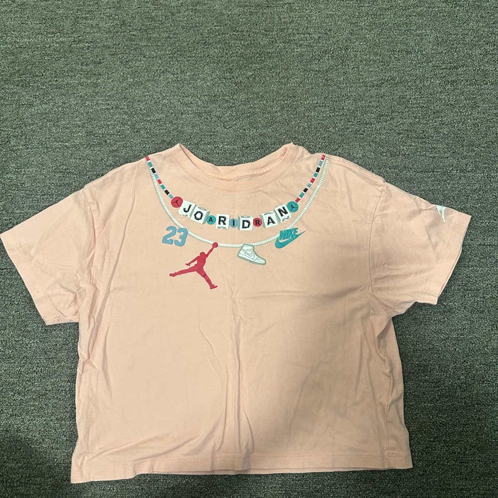 Nike Pink Jordan Graphic Short Sleeve Tee